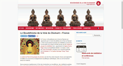 Desktop Screenshot of bouddhisme-voiedudiamant.fr