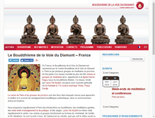 Tablet Screenshot of bouddhisme-voiedudiamant.fr